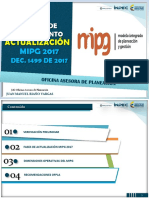 Informe de Cumplimiento Actualización MIPG