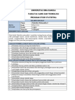 Silabi Statistika Matematika I