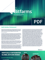 Bitfarms Q3 2021 - Investor Presentation