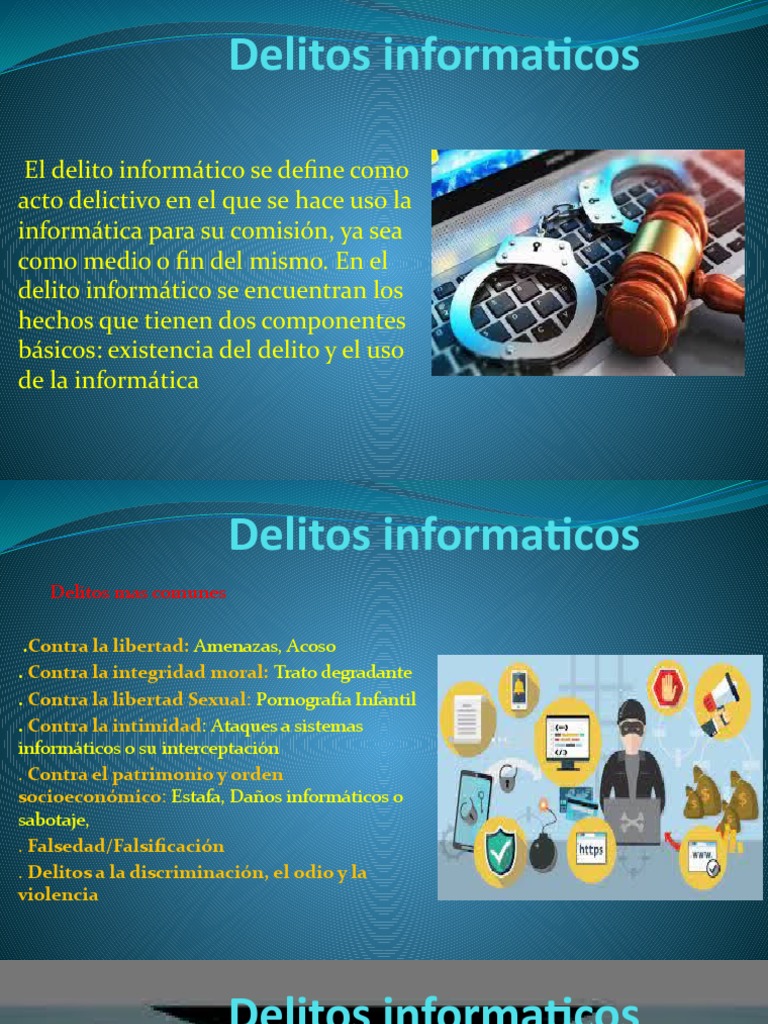 Delitos Informáticos y sus Tipos | PDF | Privacidad en internet ...