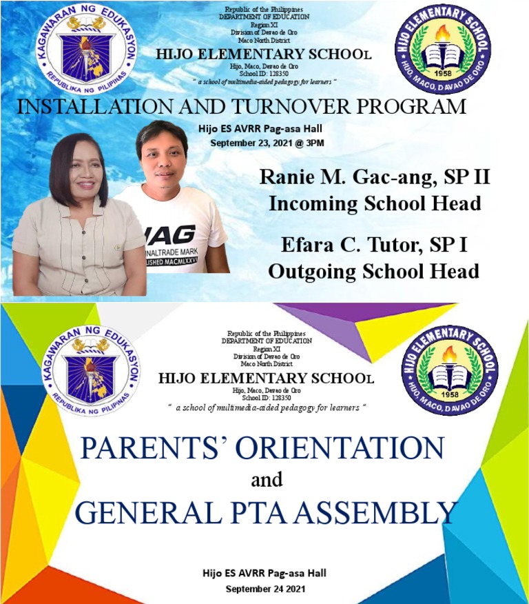 Installation and Orientation Tarp PDF