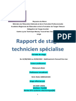 Rapport de Stage Technicien 1