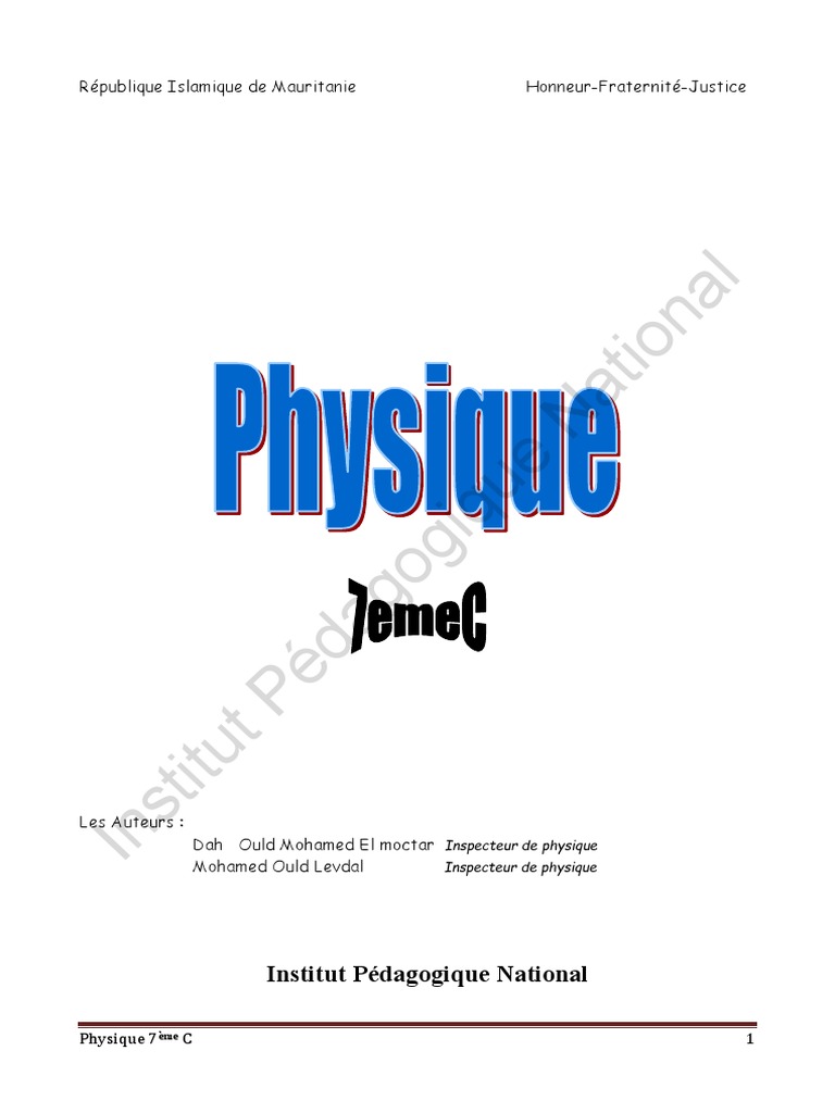 Phy 7C | PDF | Accélération | Mécanique newtonienne