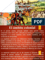 La organización social y política del periodo colonial español