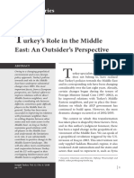 Urkey's Role in The Middle East: An Outsider's Perspective: Commentaries