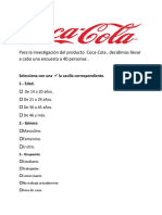 Cuestionario Sobre La Coca-Cola