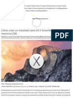 Cómo Crear Un Instalador para OS X Yosemite Desde Una Memoria USB