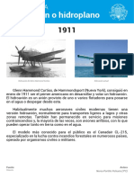 1911 - Hidroavión o Hidroplano