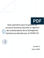Guía Operativa para La Gestión de Recursos Humanos Durante La Emergencia Sanitaria Por El COVID-19