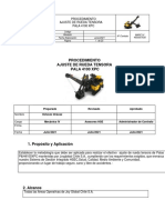 Procedimiento Ajuste de Rueda Tensora