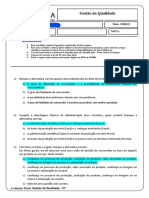 Atividade de Pesquisa - Gestão de Qualidade