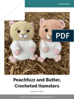 Peachfuzz and Butter Crocheted Hamsters