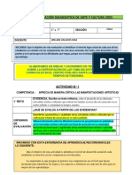 Evaluación diagnóstica de Arte y Cultura 2022