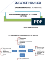 Comportamiento Humano en Caso de Desastres