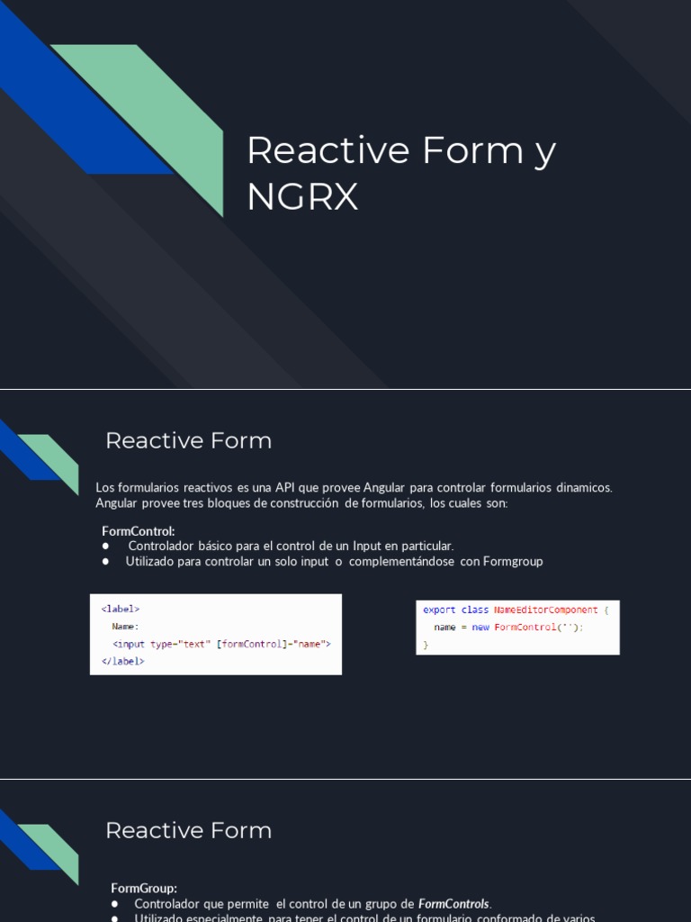 (Chapter) 20-10 Reactive Forms y NGRX | PDF | Programación de ...