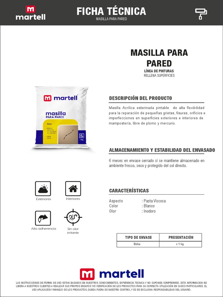 Masilla para madera – Pinturas Losaro