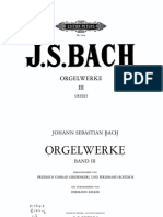 Bach - Organ Works (Peters) Volume 3