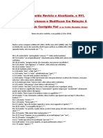 Almeida R Atualizada NVI Omitem Adicionam Modificam em Relacao Almeida Corrigida Fiel Anonimo