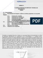 Escurrimiento de líquidos a través de orificios y boquillas