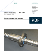 DMC 125 FD, Replacement of Ball Screws