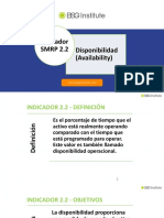 Disponibilidad (Availability) Indicador SMRP 2.2