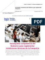 Reglamentacion Condiciones Técnicas de La Franquicia