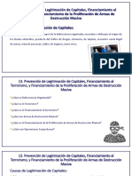 Sub Tema 13 Prevención de Legitimación de Capitales, Financiamiento Al Terrorismo, y Financiamiento de La Proliferación de Armas de Destrucción Masiva