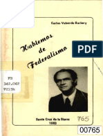 Libro Hablemos de Federalismo
