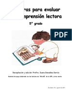 Comprension Lectura Quinto Grado Elprofe20