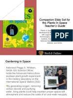 Companion Slide Set For The Plants in Space: Teacher's Guide