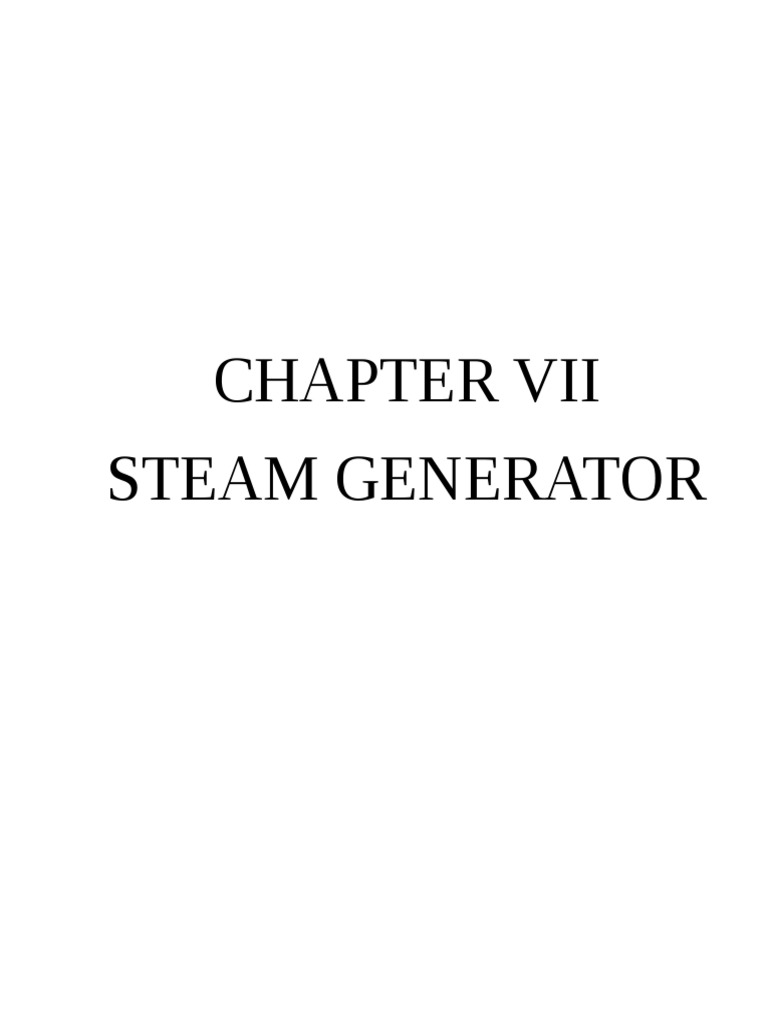 VII Steam Generator Rev1 | PDF | Boiler | Horsepower