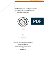 2008 - The Implementation of Genre-Based Approach in The Teaching of English at SMA Negeri 1 Surakarta (A Naturalistic Study in 2007)