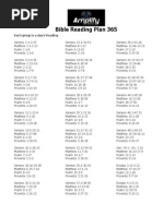 Bible Reading Plan 365