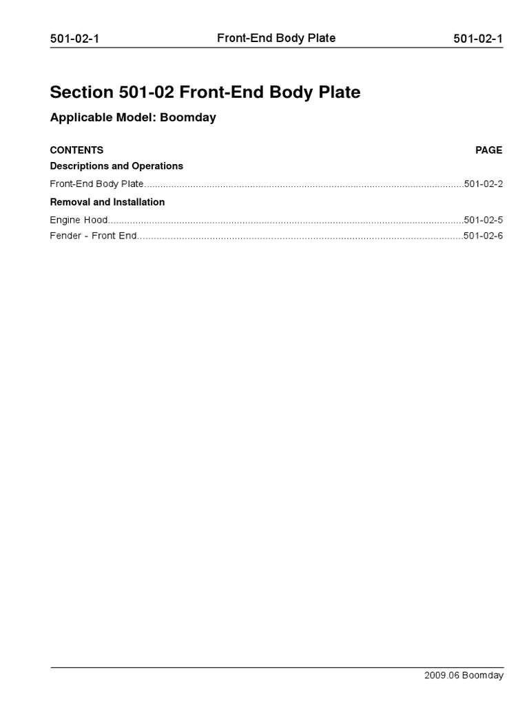 Front-End Body Plate Guide for Boomday | PDF | Motor Vehicle | Land ...