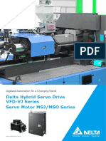 Delta Hybrid Servo Drive VFD-VJ Series Servo Motor MSJ/MSO Series