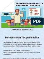 Deteksi Dini Tuberkulosis Pada Balita. 26 April 2022