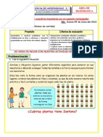 Ficha Matemática Iv Ciclo Jueves 09 de Junio Del 2022