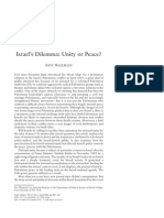 Israel's Dilemma - Unity or Peace (Israel Affairs, Vol 12, No 2, 2006)