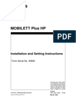 Siemens Mobilett Plus Hp Installation and Setting Instructions