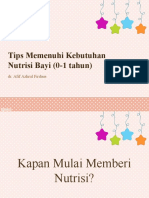 Kebutuhan Bayi