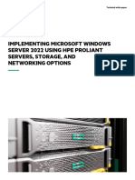 Implementing Microsoft Windows Server 2022 Using HPE ProLiant Servers, Storage, and Networking Options Technical White Paper-A50003760enw