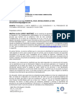 Respuesta Presidencia Carta Abierta