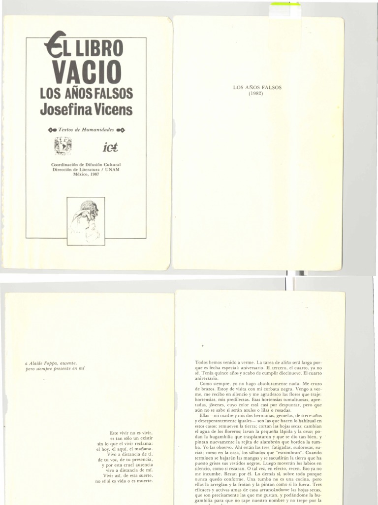 Los Años Falsos Josefina Vicens PDF