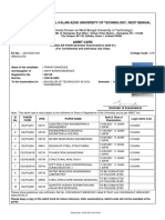 Admit Card: 27801319052: Maulana Abul Kalam Azad University of Technology, West Bengal