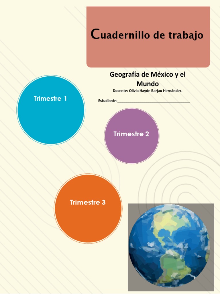 Cuadernillo de Trabajo Primer Trimestre Geografia | PDF | Tierra | Mapa