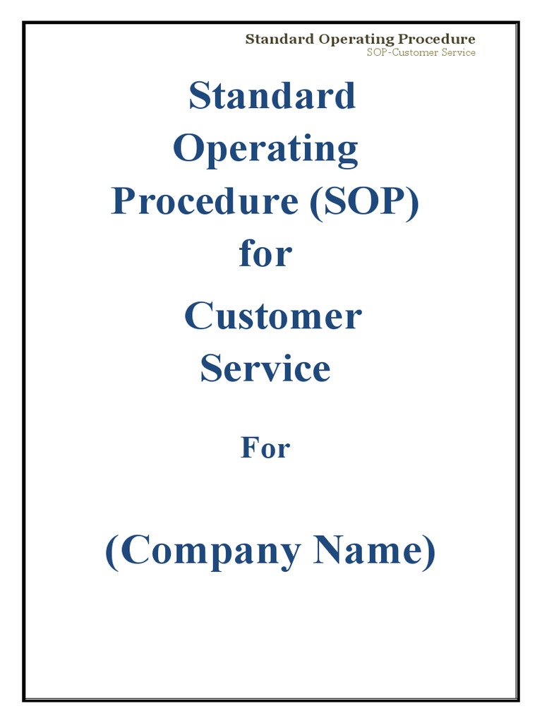 Customer Service Complaint Handling SOP | PDF | Complaint | Communication