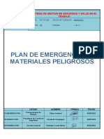 SST-P-008 PLA DE EMERGENCIA DE MATERIALES PELIGROSO Ver. 03