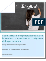 Sistematización de Experiencia Educativa