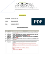 Notulen Rapat Admin Penjualan 7.06.2022