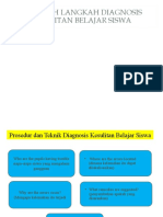 Pertemuan 13 Langkah Diagnosis Kesulitan Belajar